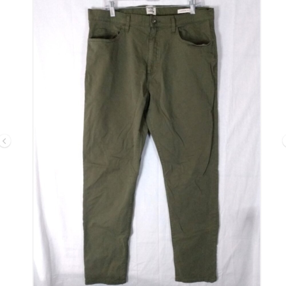 Men's Olive Green Chinos - Unknown Brand